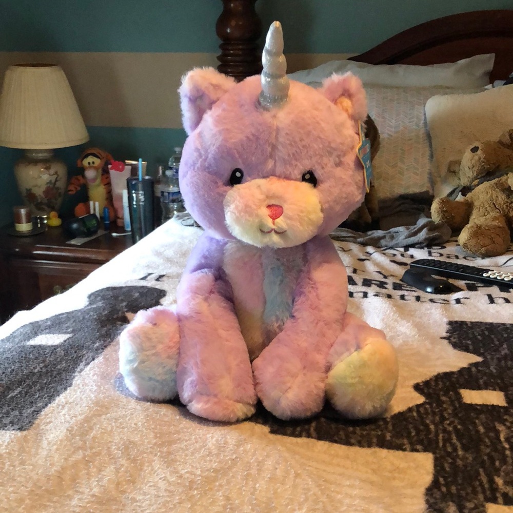 FAO Schwarz Plush Purple Caticorn Toy